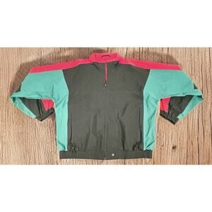 Vintage Thomas E Wilson Jacket Colorblock Full Zip Windbreaker Men's Large